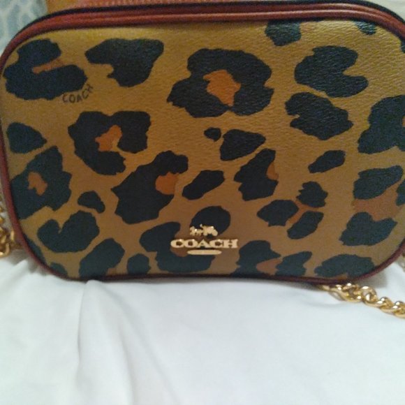 Coach  Leopard  Handbag - Picture 1 of 7